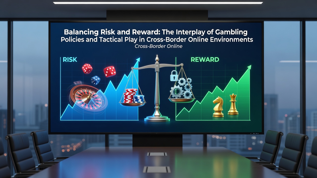 Strategic poker gameplay illustrating risk assessment and decision-making in online cross-border settings
